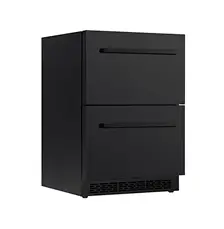 מקרר 2 מגירות למטבח גינה 118 ליטר שחור