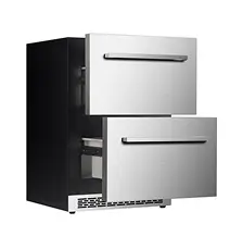 מקרר + מקפיא 2 מגירות למטבח גינה 118 ליטר