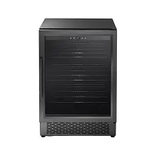 מקרר דלת זכוכית שחורה למטבח גינה 150 ליטר